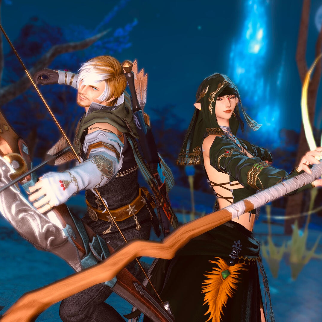 Lucan and Applesauce intimately embracing in his inn room in the Crystarium.